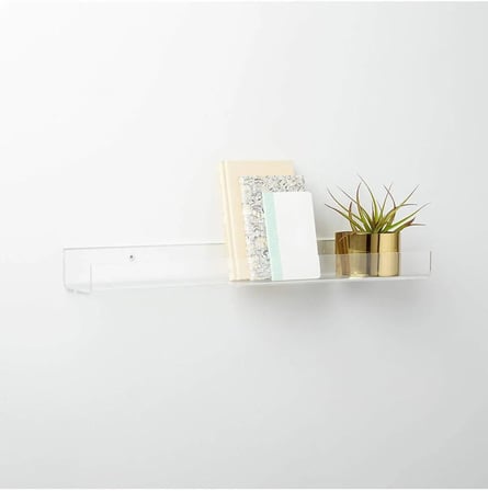 Şeffaf Duvar Raf (40cm x 10cm)