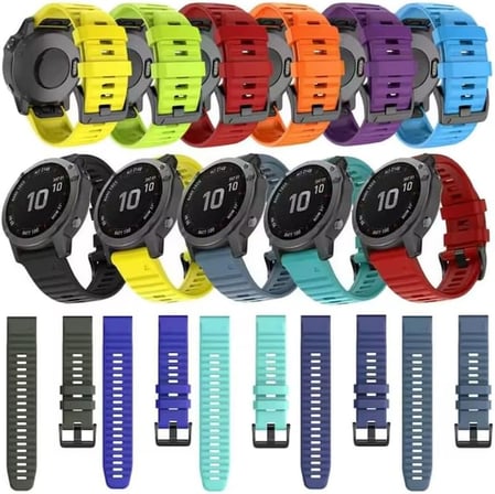 Garmin Fenix 7 Sapphire Solar Kordon Silikon Quickfit Özellikli Yedek Kayış -parent