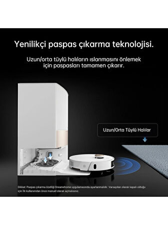 Dreame L20 Ultra Beyaz Çöp Istasyonlu Akıllı Robot Süpürge