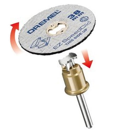 SC456B EZ SpeedClic Metal Kesme Diski, 38 mm, 12'li