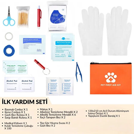 Evcil Hayvan İlk Yardım Seti Çantası