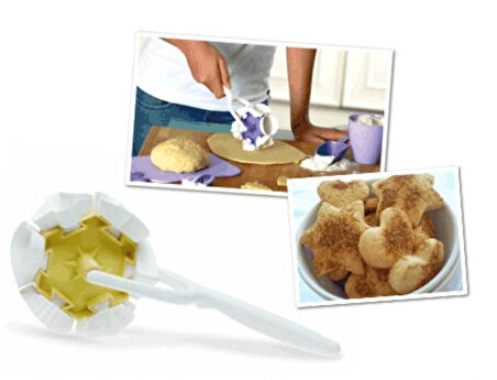 Kurabiye Ruleti - Çiçek - Kalp - Üçgen - Muffin Şekillerinde Kurabiye Şekillendirici