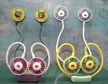 Kuromi Şarjlı Boyun Fanı Vantilatör 2 Kademeli Alk2690