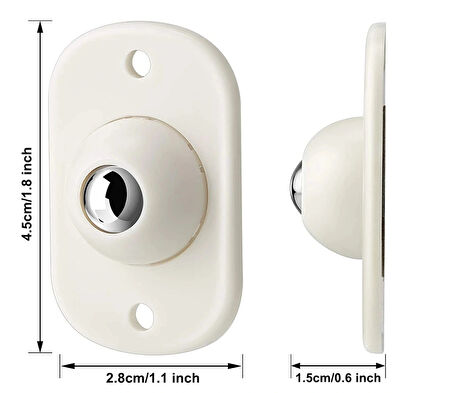 Yapışkanlı Eşya Kaydırma Bilyeleri - Kolay Taşıma Aparatı 8 Adet