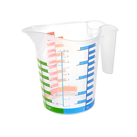 Ölçü Kabı Dereceli Renkli 1000 Ml