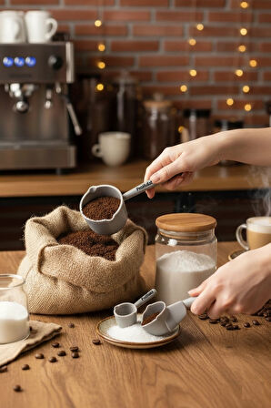 Ölçü Kaşığı Şeker Kahve Un Erzak Ölçü Kaşığı - 3 Lü Ölçü Kaşığı