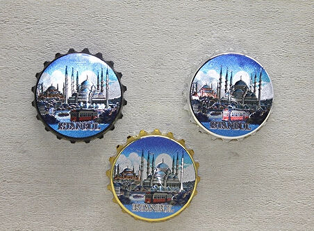 İstanbul Temalı Metal Magnet Alk4339