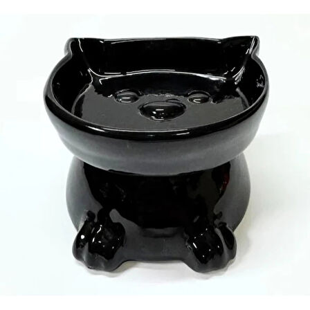 Ayaklı Kulaklı Seramik Mama Kabı