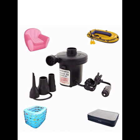 Yatak Şişirme Havuz Şişirme - Boşaltma Pompası Araç Şarj 12v