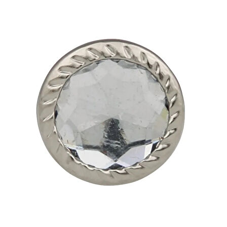 Dekoratif Parlak Taşlı Kabara Raptiye 17 Mm - 50