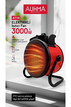 Ultra Güçlü 3000 Watt Taşınabilir Elektrikli Portatif Isıtıcı Soba Sıcak Hava Üfleyen Fan Radyatör