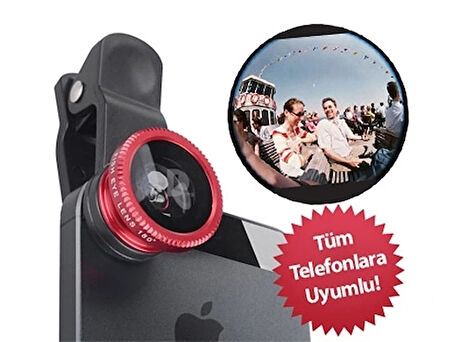 Balık Gözü Cep Telefonu Lensi (tüm Modellere Uyumlu)
