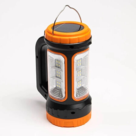 Ka-779 3w+15w Uzun Menzilli Solar Güneş Panelli Ultra Güçlü Ledli Şarjlı Fener