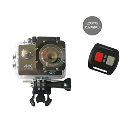 Kumandalı 4K Wi-Fi Aksiyon Kamerası