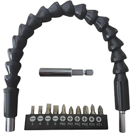 Esnek Şaftlı Tornavida Ucu Seti