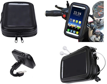 Bisiklet Ve Motosiklet Su Geçirmez Telefon Tutucu 6.2&quot;