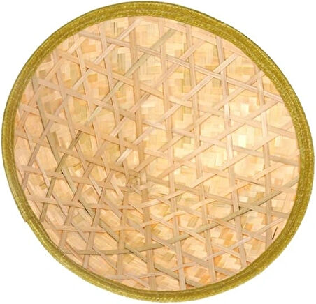 Naturel Renk Cambodia Kamboçyalı Vietnam Şapkası Pvc Hasır