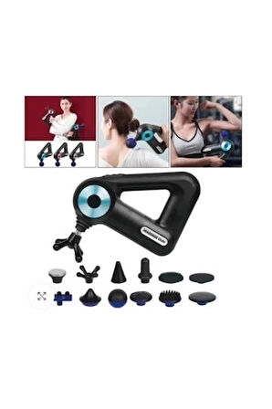 12 Başlıklı Profesyonel Masaj Sı Sporcu Masaj Aleti Seti  6 Hızlı Şarjlı Masaj
