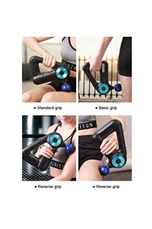 12 Başlıklı Profesyonel Masaj Sı Sporcu Masaj Aleti Seti  6 Hızlı Şarjlı Masaj