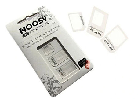 Noosy: Nano Ve Micro Sim Kart Adaptörü