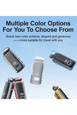 F588 Dijital Göstergeli Makaralı Titreşimli Bluetooth Kulaklık Bt 5.4