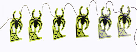 Örümcek Şekilli Asmalı Halloween Flama Banner Afiş 2 Metre