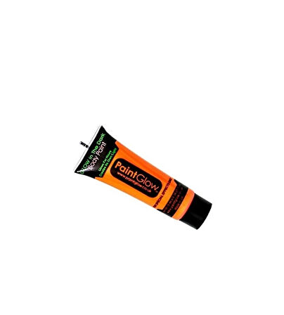 Karanlıkta Parlayan Fosforlu Neonlu Glow Parti Yüz Boyası Vücut Kremi Turuncu Renk