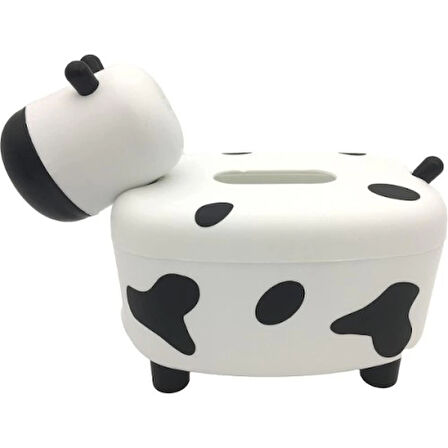 Sevimli İnek Tasarımlı Mıknatıslı Tuzluk ve Peçetelik