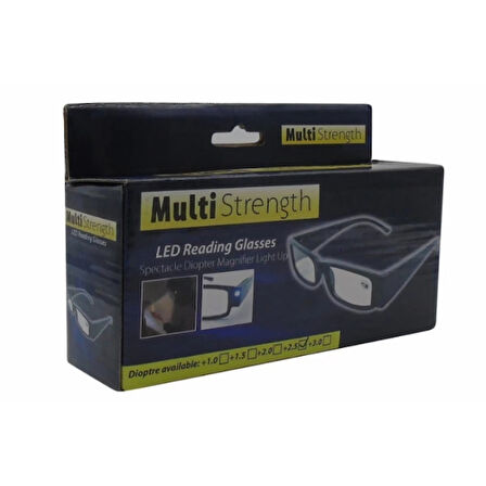 Dinlendirici LED Işıklı Okuma Gözlüğü