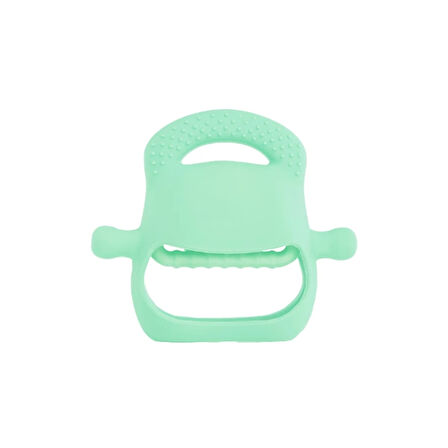 Açık Yeşil Bebek Silikon Diş Kaşıyıcı