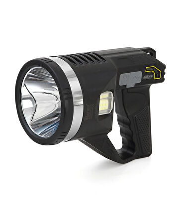 Şarjlı Dev Boy El Feneri Tripod Ayaklı Parlak Led El Lambası Kamp, Av Ve Güvenlik İçin İdeal