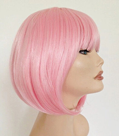 Küt Peruk - Toz Pembe (açık Pembe)