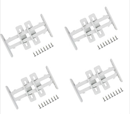 4 Adet Bebek Çocuk Koruma Kilidi - Dolap Çekmece Kilidi Sürgülü Kilit