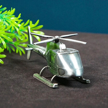 Dekoratif Metal Helikopter