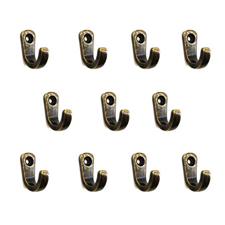 Tekli Bijuteri, Dekor Askısı - Antik, 100 Adet, 10x18x22 Mm