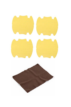 5li Set Araba Kapı Kolu Koruyucu Çizilme Önleyici Şeffaf Sticker Film Koruma Seti