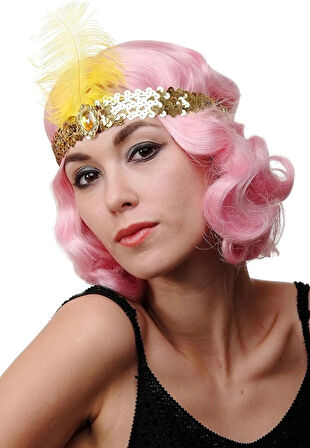 70&amp;#39;ler 80&amp;#39;ler Ve 90&amp;#39;lar Temalı Altın Renk Çarliston Saç Bandı