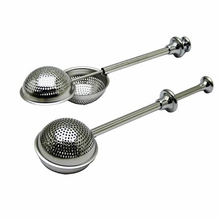 Paslanmaz Çelik Çay Süzgeci Çay Kaşığı Demlik Topu Bitki Çayı Filtresi