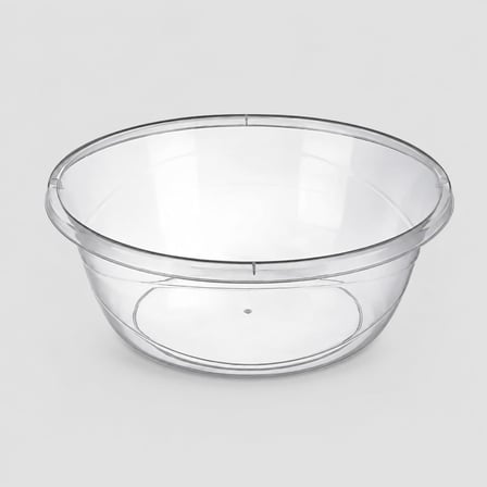 Şeffaf 7 Litre Leğen, Sebze Meyve Yıkama Kabı, Plastik Badya, Mutfak Banyo ve Çok Amaçlı Saklama Kullanımına Uygun Yıkama Kabı