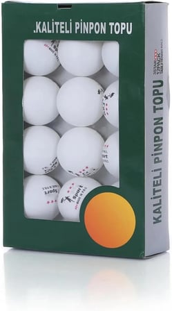 3 Yıldız Masa Tenisi Pinpon Topu +40 Gazlı Yapı Sekme Garantili Profesyonel Pingpong Top 12 Adet