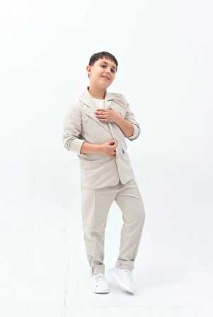 Erkek Çocuk Keten Takım