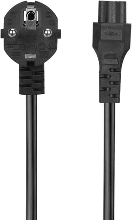 S-link D48 1.5 Metre D48 Power Kablo Güç Kablosu 3 Pin Kutuplu HP Lenovo Asus Acer Laptop Şarj Cihazı TV Yazıcı Projektör Ekran Şarj Kablosu Tüm Notebook Şarjları Uyumlu Yonca Power Kablosu