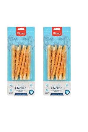 Wanpy Deri Üzerine Tavuk Sarılı Burgu Çubuk  85 Gr. X 2 Adet