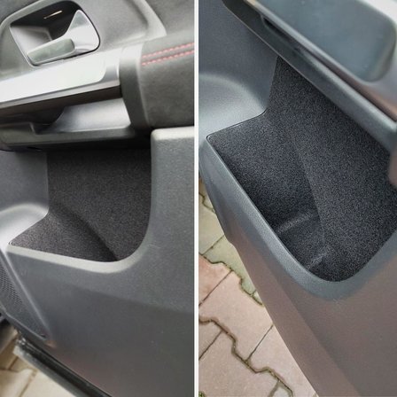 Mercedes GLB Uyumlu Konfor Seti – Kapı Cepleri, Bardaklık, Torpido ve Konsol İçin Kaymaz Kumaş Kaplama | Araç İçi Saklama Alanı Koruma, Gürültü Önleyici Organizer Aksesuar