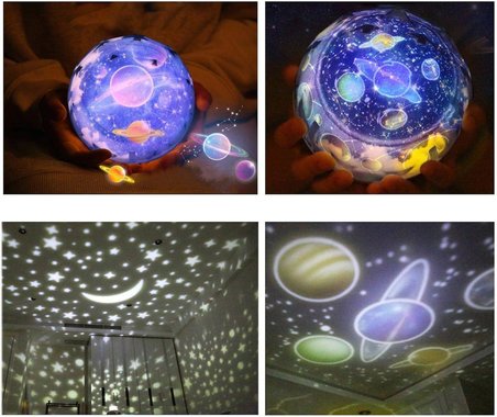 Diamond Satürn ve Gezegenler Diamond Projeksiyon Gece Lambası Işık