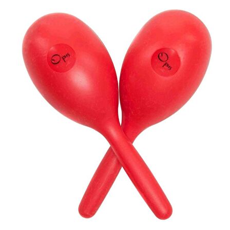 Opus PM-3 Kırmızı Büyük Boy Plastik Saplı Marakas
