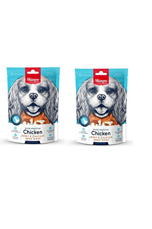 Wanpy Tavuk Sargılı Kalsiyum Kemik Köpek Ödülü 100 Gr. X 2 Adet