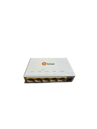 POE Repeater 1 Giriş 4 Çıkış POE Tekrarlayıcı Kablo Genişletici 5 Port Poe Extender Ethernet Switch