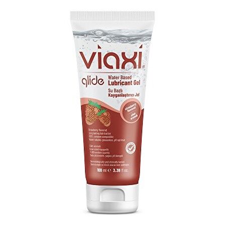 Viaxi Glide Su Bazlı Çilek Aromalı Kayganlaştırıcı Jel 100 ml