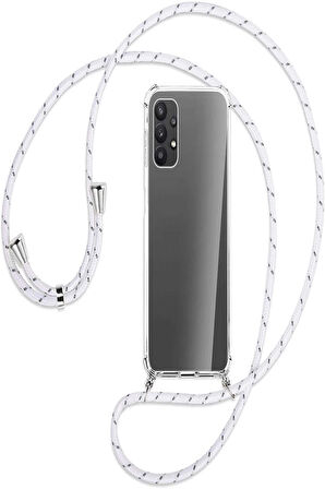 Samsung Galaxy A53 Kılıf Boyun Omuz Askılı iPli Şeffaf Silikon